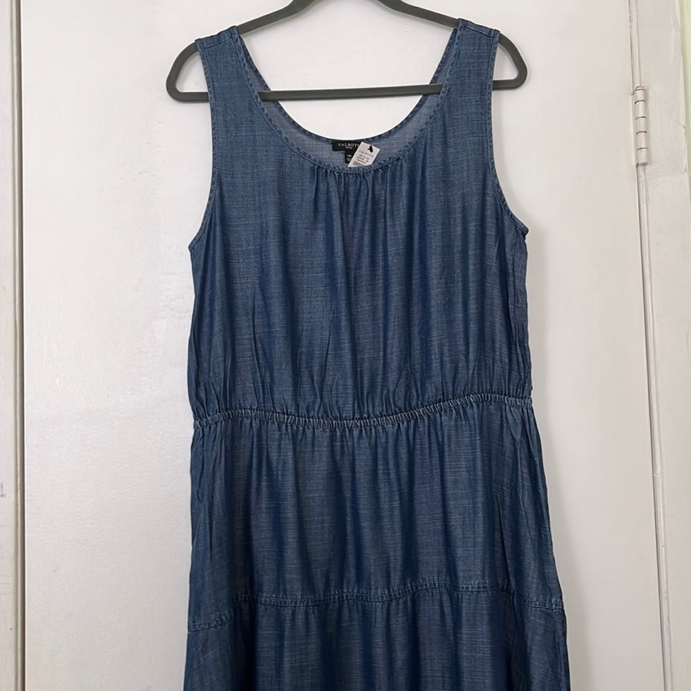 Talbots tier Maxi Dress Sz 14p